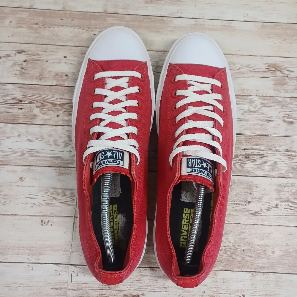 Converse Chuck Taylor II (Discontinued) Red Lunarlon Men's Sneakers Size 13
